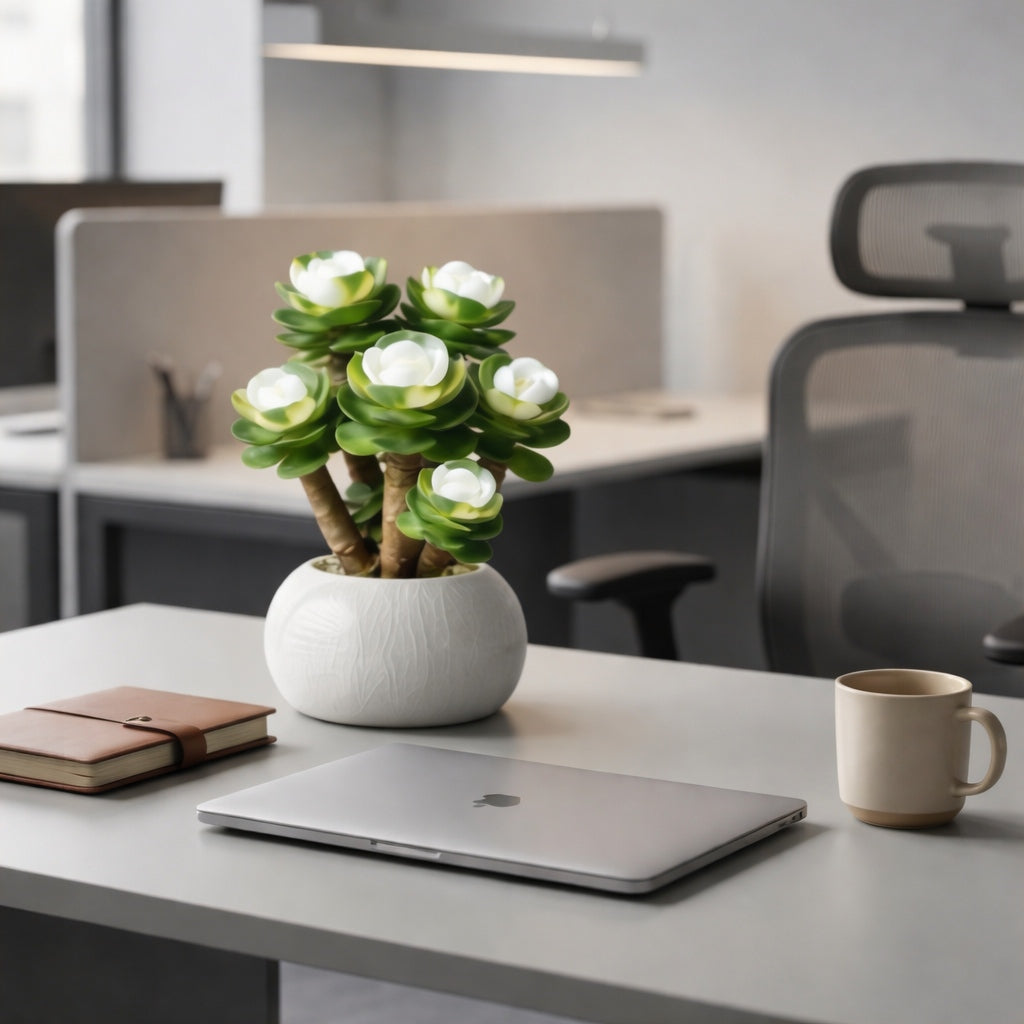 Artificial Succulent Plant in Ceramic Pot