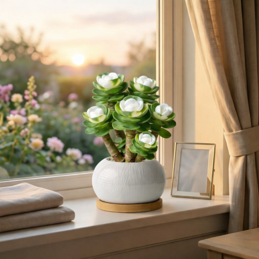 Artificial Succulent Plant in Ceramic Pot