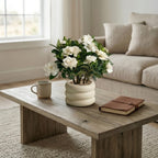 Artificial Gardenia Plant in Ceramic Pot