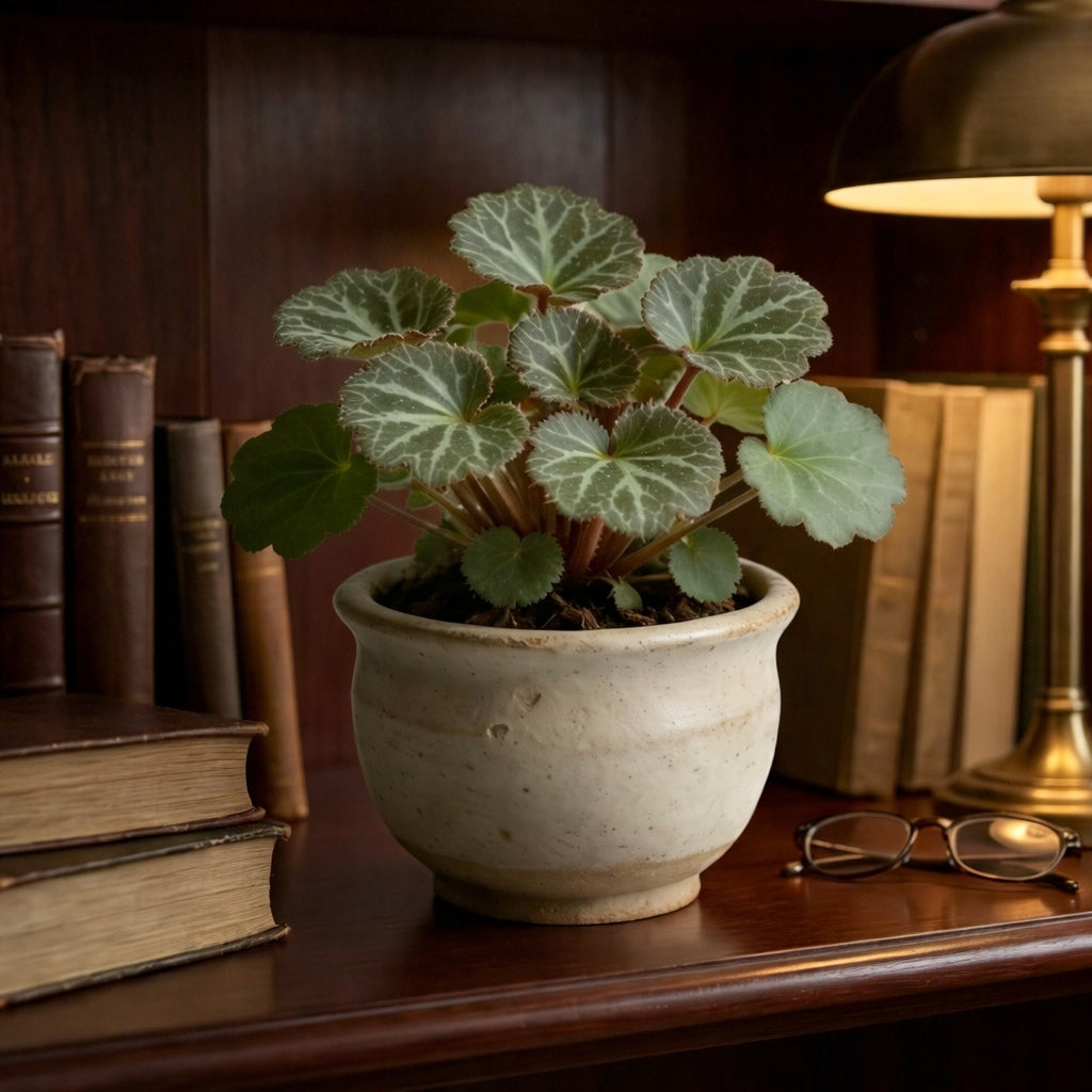 Artificial Cyclamen Plant in Ceramic Pot