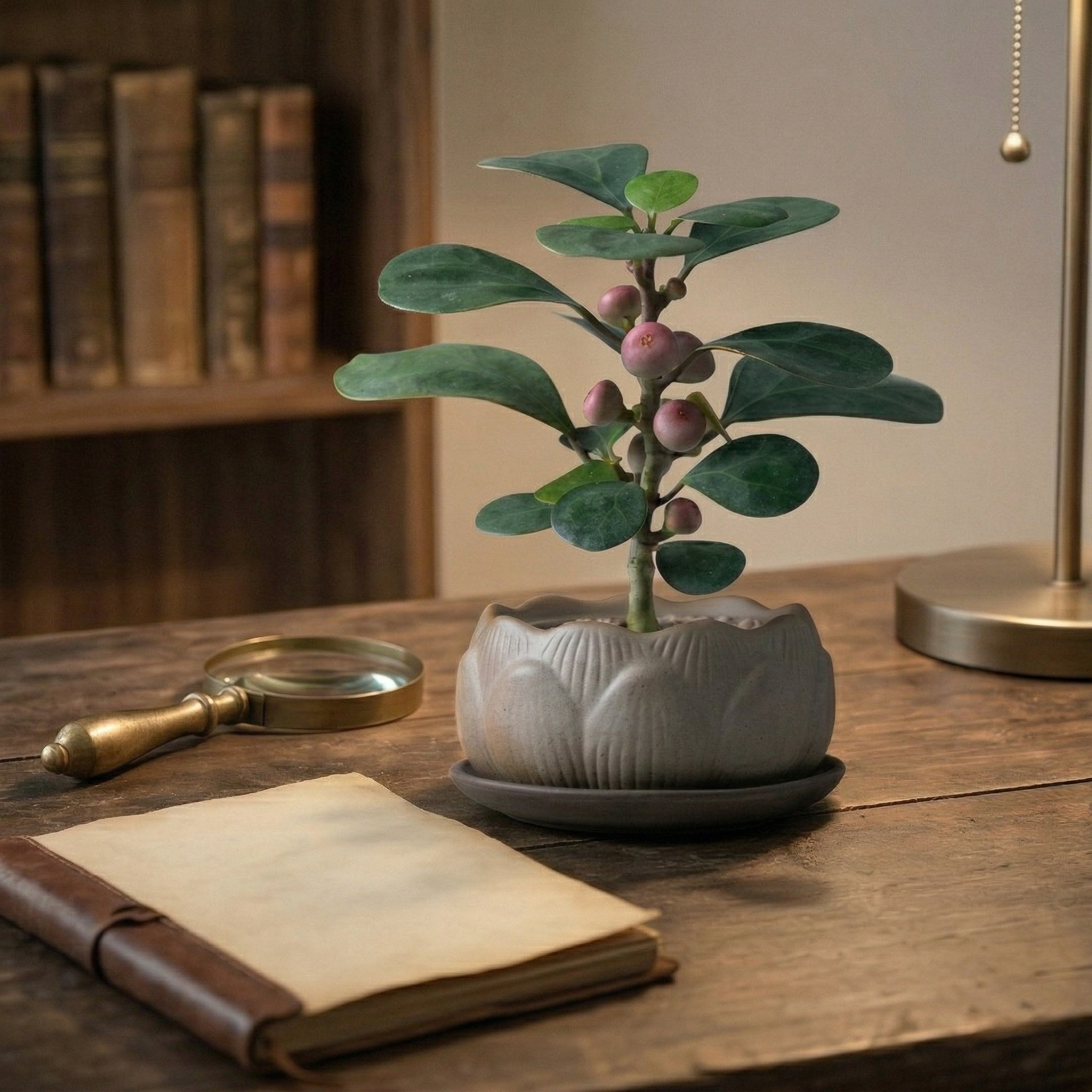 Artificial Ficus Plant with Decorative Pot