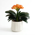Artificial Orange Blossom Plant in Ceramic Pot