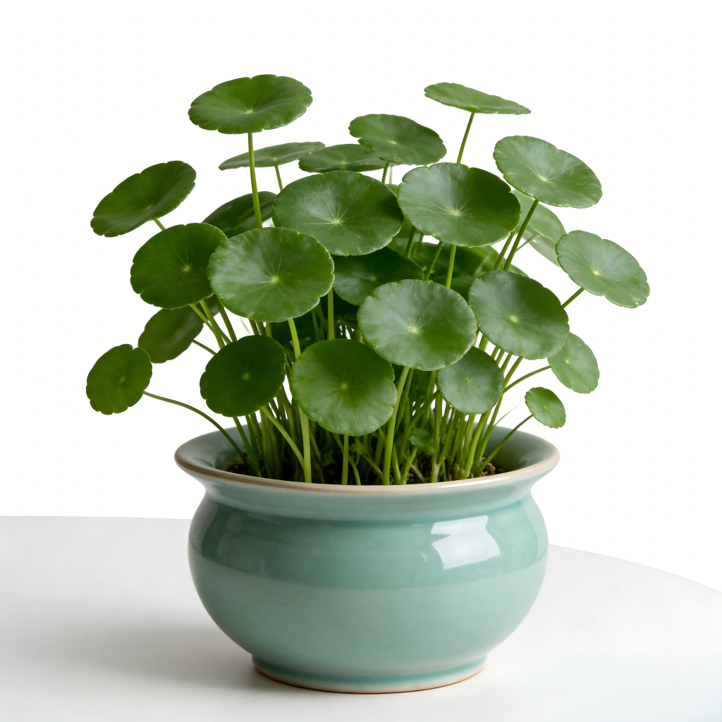 Artificial Money Tree Plant in Ceramic Pot